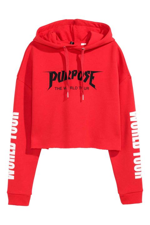 Cropped Hooded Top