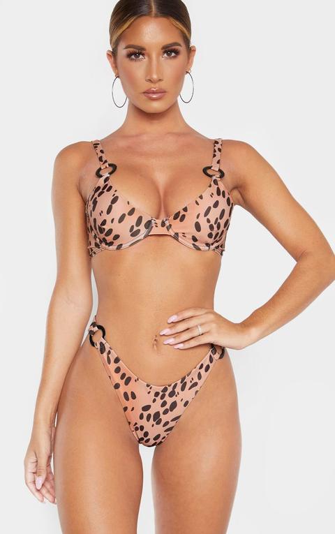 Nude Spot Underwired Ring Detail Bikini Top