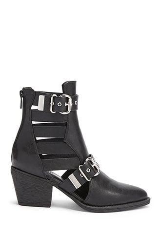 forever 21 black ankle boots