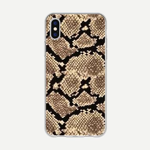 Funda De Iphone Con Patrón De Piel De Serpiente