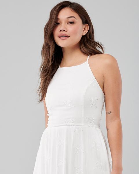 Hollister high discount neck lace dress