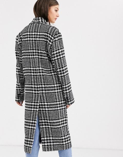 houndstooth oversized coat