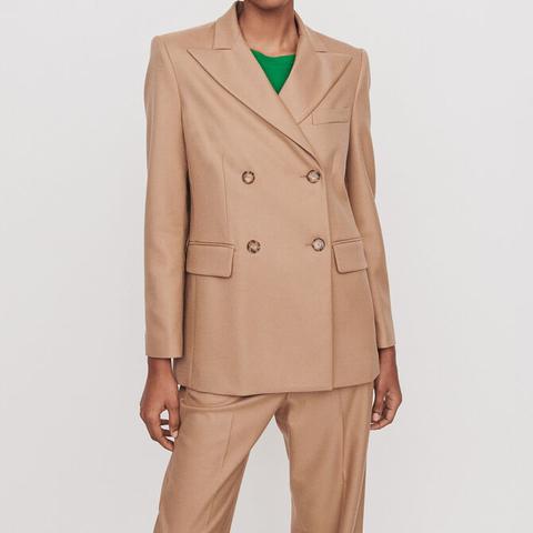 Veste Droite À Double Boutonnage