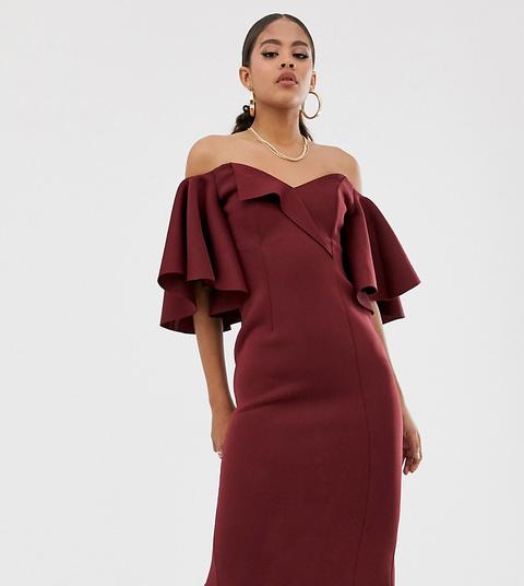 bardot cape dress