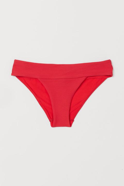 Braga De Bikini Con Tiras - Rojo