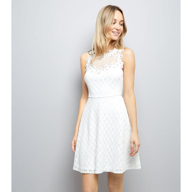 new look lace skater dress