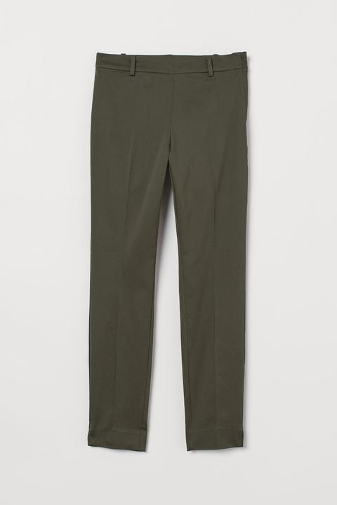 Cigarette Trousers - Green