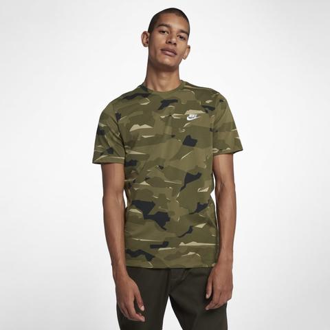 T-shirt Mimetica Nike Sportswear - Uomo - Olive from Nike on 21 Buttons
