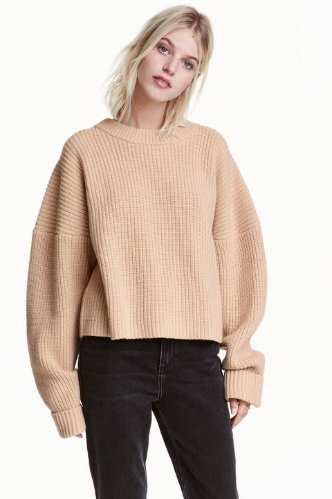 Pullover In Maglia Spessa Lana