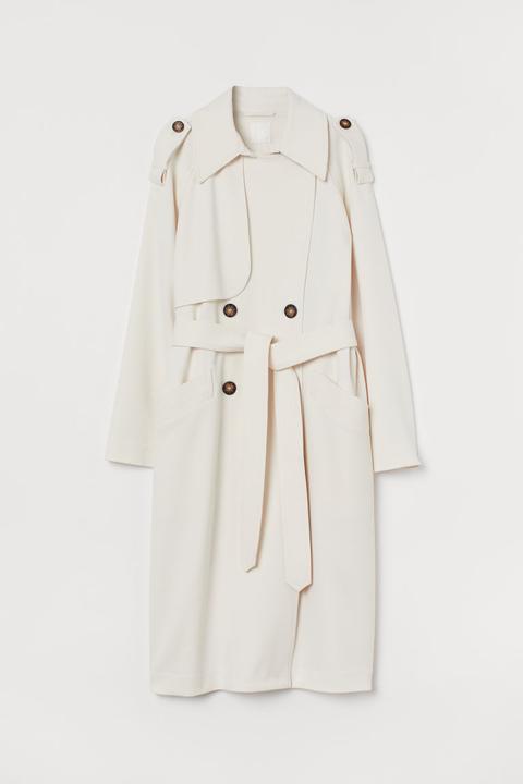 Double-breasted Trenchcoat - White