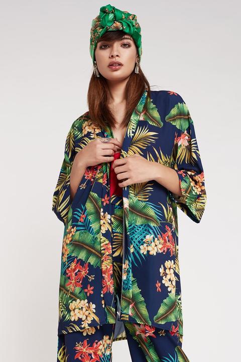 Kimono Armonias Flores Tropicales- Estampado