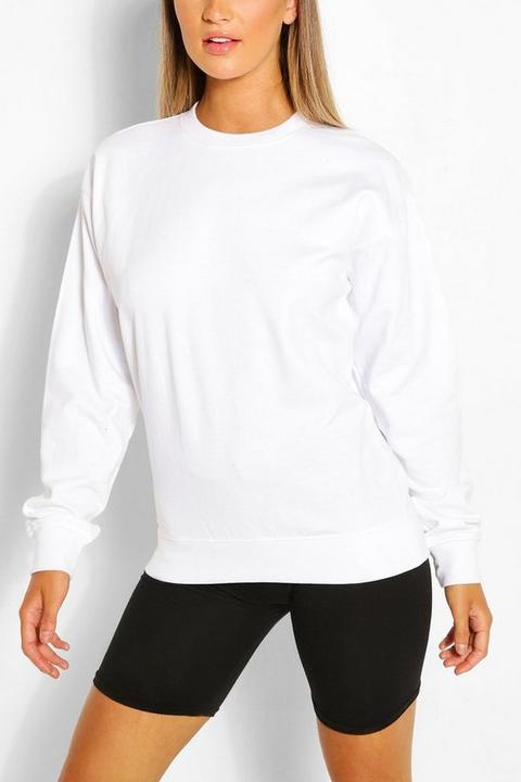 Womens Oversized Sweatshirt - White - Xl, White