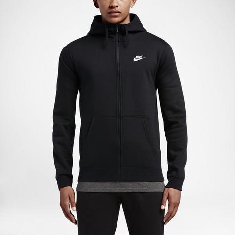Felpa Con Cappuccio Nike Sportswear Club Fleece - Nero