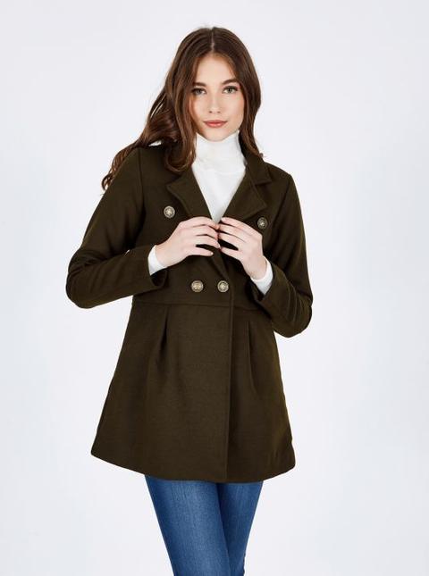 Cappotto Corto Con Doppia Abbottonatura