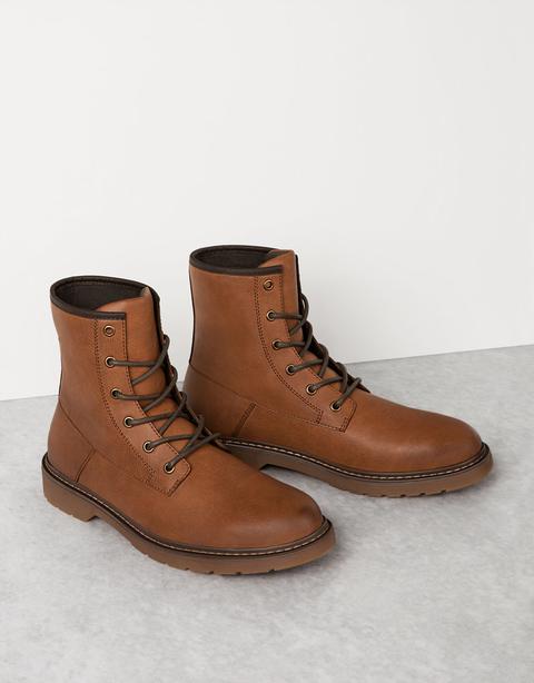 Bota Vestir Acordonada Hombre