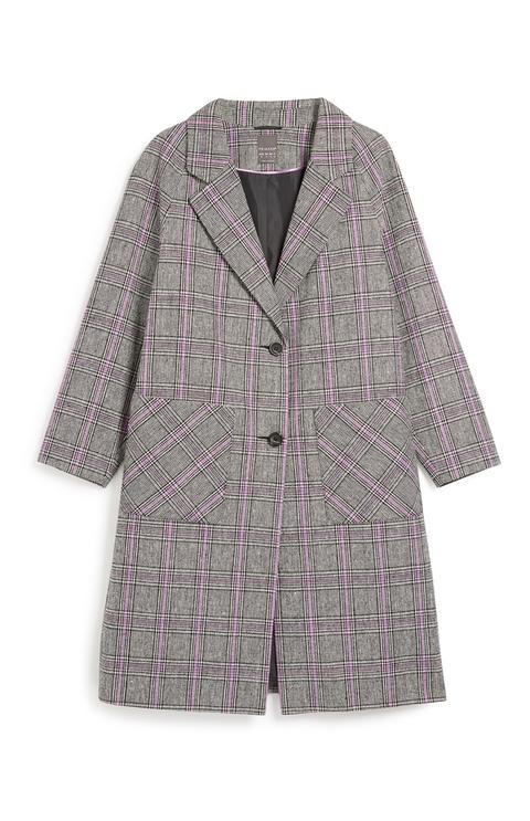 Check Crombie Coat