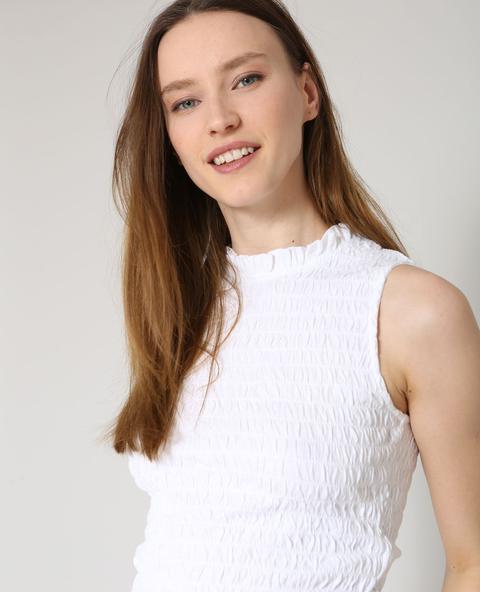Top Cropped Con Smock