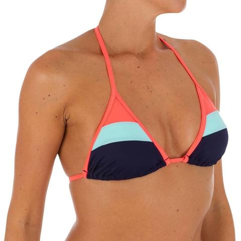 Sujetador Bikini Para Mujer Triángulos Corredizos Con Copas Mae Color Block Fr Tribord