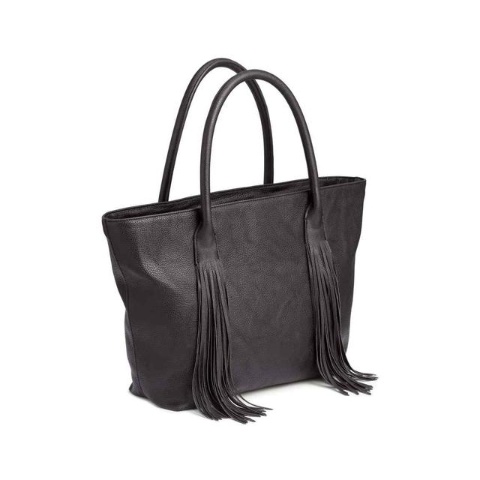 Bolso Shopper Con Flecos