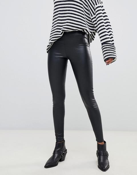 Leggings De Cuero Sintético Cora De Allsaints