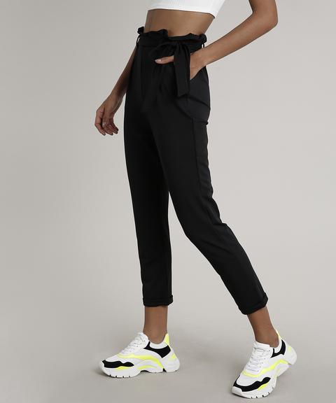 calça social feminina de amarrar