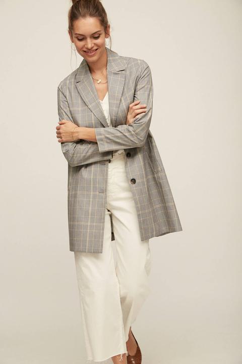 Trench Brighton Estampado Cuadros