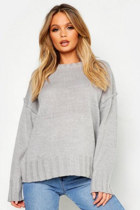 Pull Oversize - Gris - S, Gris from Boohoo on 21 Buttons