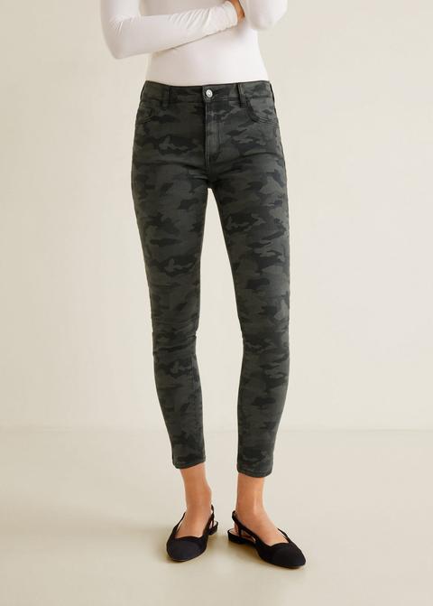 Jeans Estampado Militar