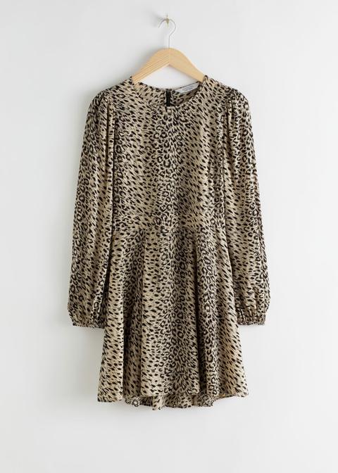 other stories leopard print dress
