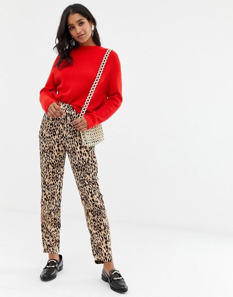 Pantalones Con Estampado De Leopardo De Vila-multicolor