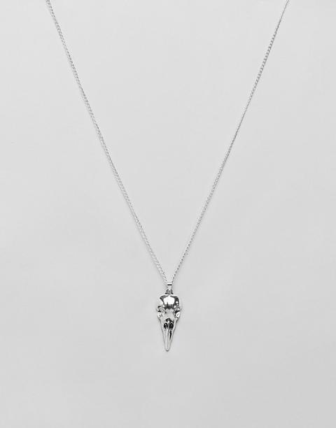 7x Skull Necklace In Silver