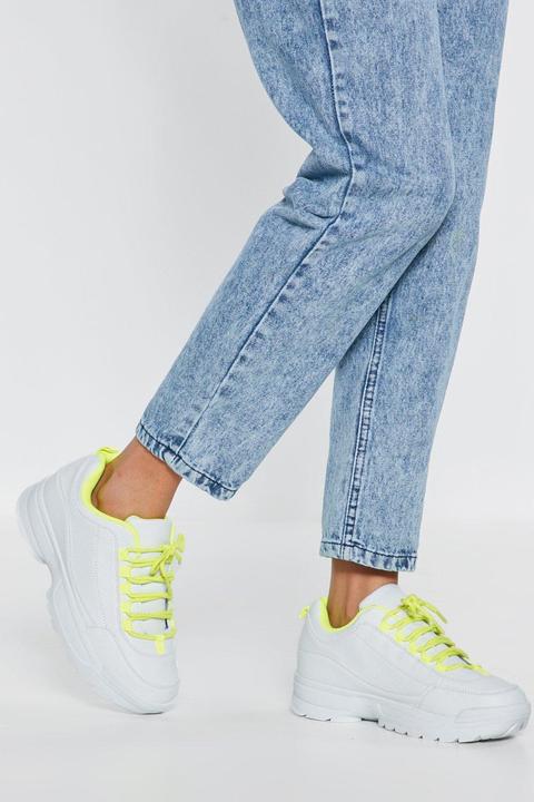 Bring To Light Faux Leather Sneakers