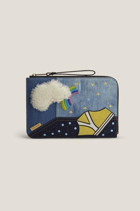 Julie Verhoeven Denim Flat Pouch - Marc Jacobs