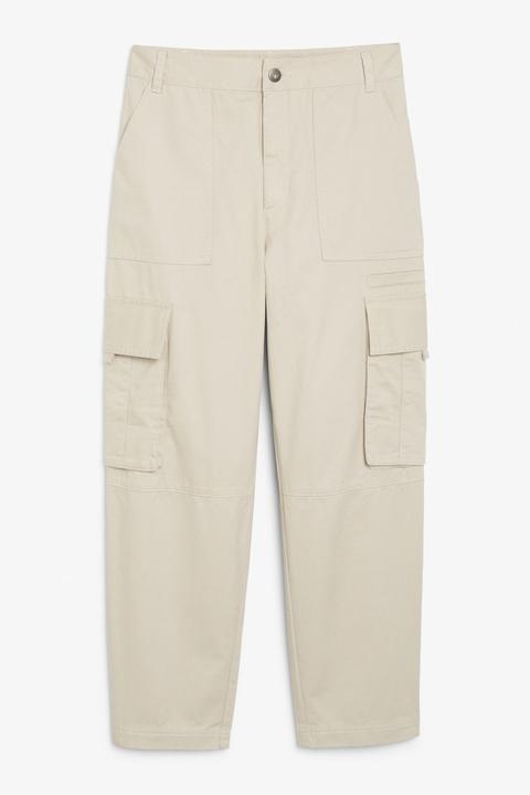 Cargo Trousers - Beige