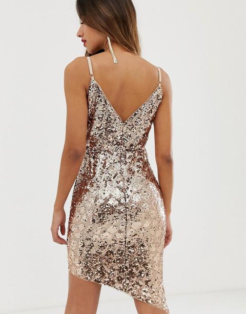 Tfnc wrap front hot sale mini sequin dress