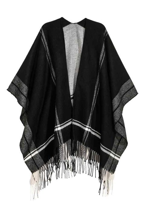 Poncho Con Flecos