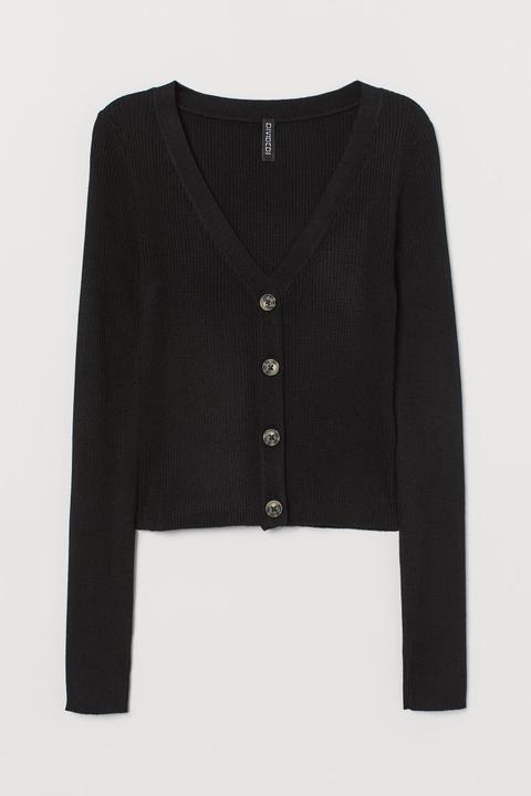 Gilet À Encolure En V - Noir