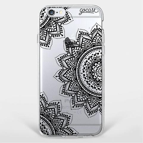 Phone Case Black Mandala