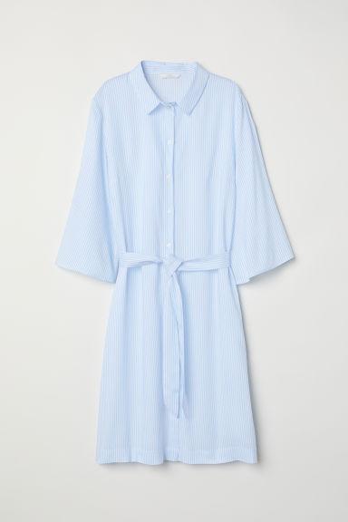 H & M - Vestido Camisero - Blanco