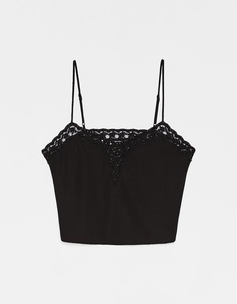 Top Lingerie Con Pizzo