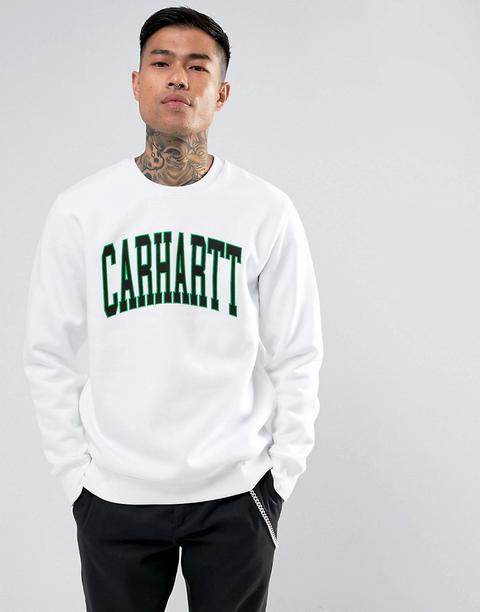 Carhartt Wip - Division - Felpa Vestibilità Classica - Bianco