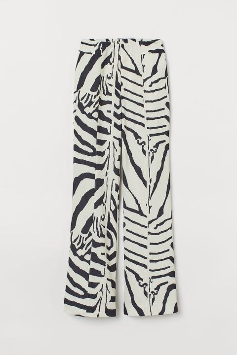 H \u0026 M - Pantalón Estampado - Negro de H\u0026M en 21 Buttons