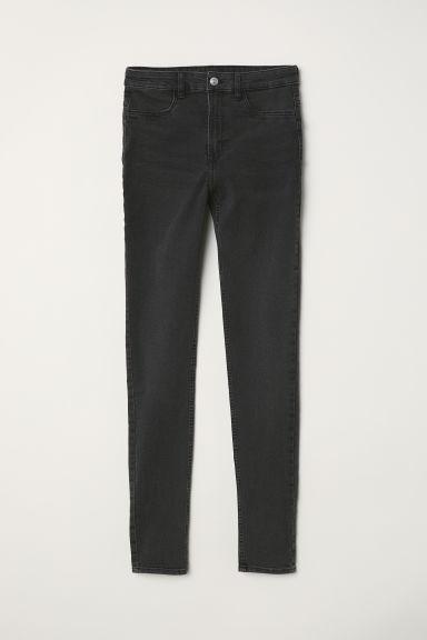 H & M - Super Skinny High Jeans - Grigio