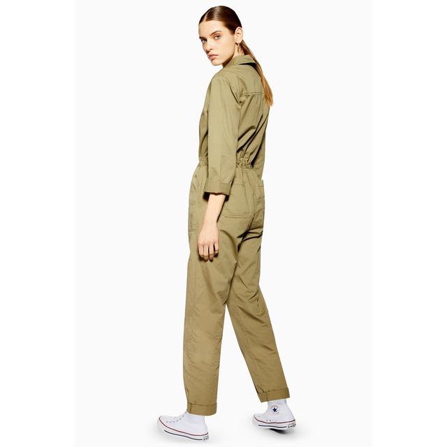 khaki boiler suit womens