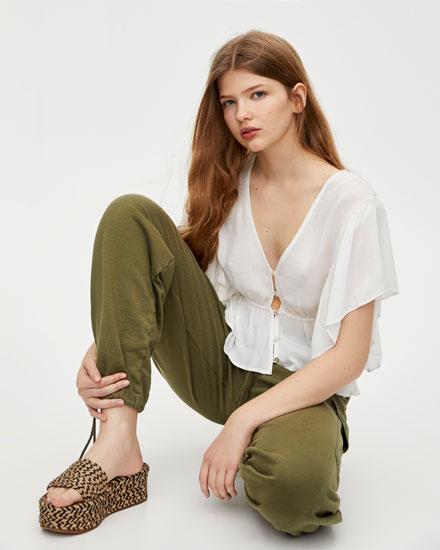 Blusa Volantes Delanteros