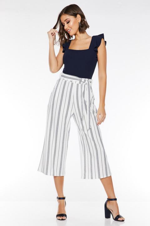 white culotte trousers