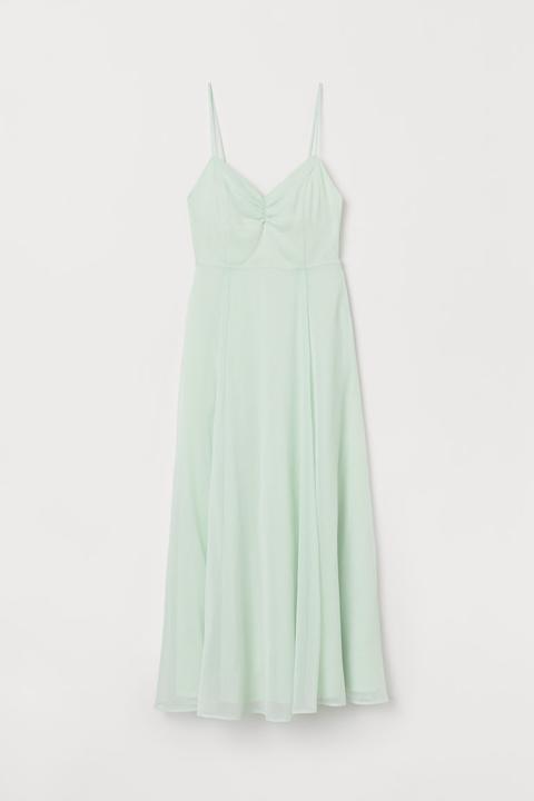 H & M - Abito Goffrato - Verde