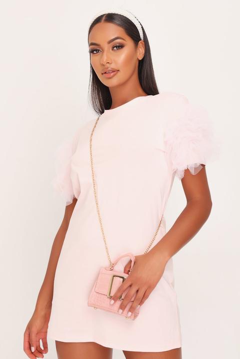 Pink Frill Sleeve T