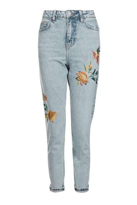 topshop floral jeans
