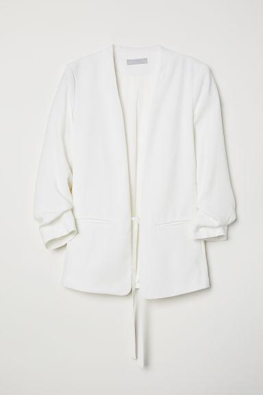 H & M - Giacca Con Nastri - Bianco